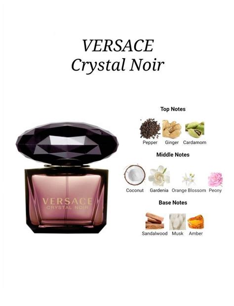 versace crystal noir perfume notes|versace crystal noir perfume 90ml.